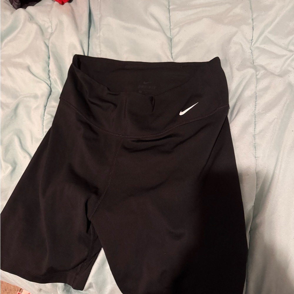 Nike Black High-Rise Dri-FIT Athletic Bike Shorts